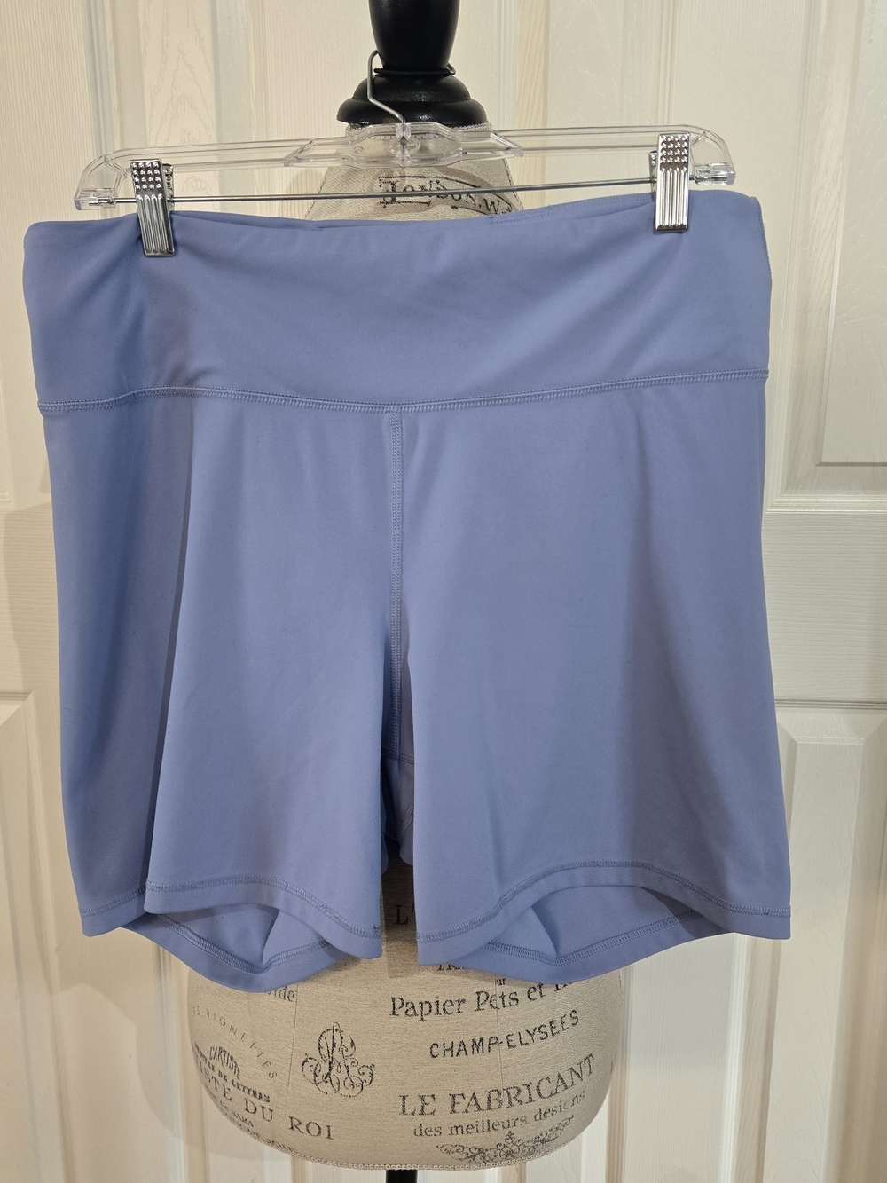 Old Navy Active Powersoft Womens Blue Solid Knit Biker Shorts Stretch XL